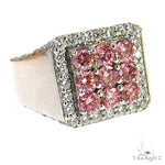 3x3 Pink Diamond Ring (Lab) 68823 - Image 2