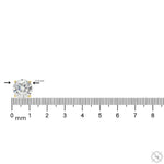 4 Ct each Diamond Stud Earrings 70865 - Image 6