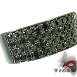 4 Row Black Diamond Ring 27872 - Image 1