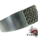 4 Row Black Diamond Ring 27872 - Image 4