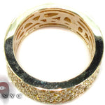 4 Row Canary Color Diamond Band 30984 - Image 5