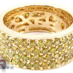 4 Row Canary Color Diamond Band 30984 - Image 6
