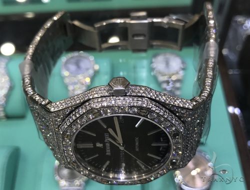 41mm Royal Oak Audemars Piguet Diamond Stainless Steel Watch 63891 - Image 3