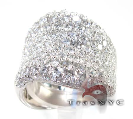 Ladies Pave Ball Room Ring 4375 - Image 4