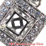 Square Semi Mount Pendant 4578 - Image 2