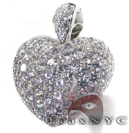 Iced Heart Pendant 4596 - Image 4