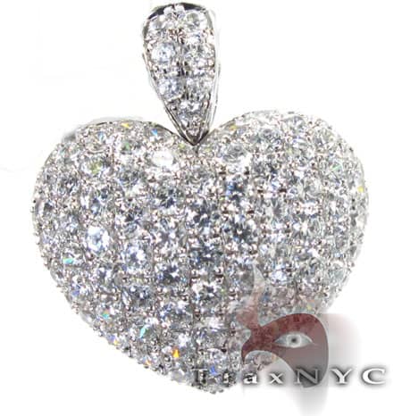 Iced Heart Pendant 4596 - Image 1