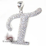 Frozen Initial T Pendant 4976 - Image 2