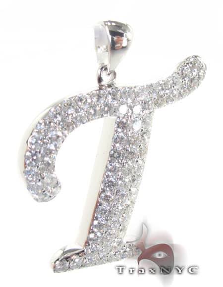 Frozen Initial T Pendant 4976 - Image 3