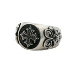 .925 Silver Antique Cross Ring 70895