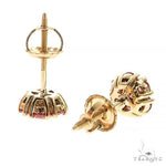 5 PT Pink Diamond Flower Earrings (Lab) 68528 - Image 3