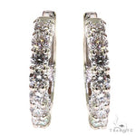 5 Pt Hoop Diamond Earrings (Lab) 68301 - Image 1