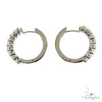 5 Pt Hoop Diamond Earrings (Lab) 68301 - Image 3
