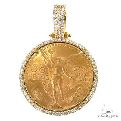 50 Pesos Centenario Diamond Frame Gold Coin 68495 - Image 1