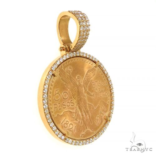 50 Pesos Centenario Diamond Frame Gold Coin 68495 - Image 2