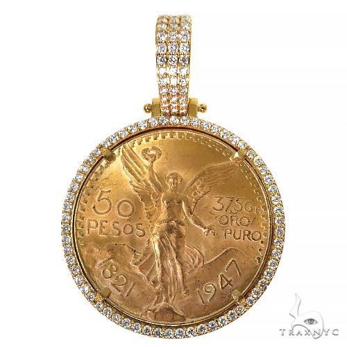 50 Pesos Centenario Diamond Frame Gold Coin 68495 - Image 4