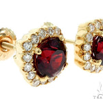 14KY Red Garnet Cluster Stud Earrings 57297 - Image 2 [FILE:57297_image_02_ee868447.jpg]
