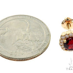 14KY Red Garnet Cluster Stud Earrings 57297 - Image 5 [FILE:57297_image_05_4ca8d487.jpg]