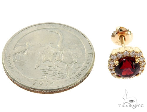 14KY Red Garnet Cluster Stud Earrings 57297 - Image 5 [FILE:57297_image_05_4ca8d487.jpg]