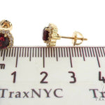 14KY Red Garnet Cluster Stud Earrings 57297 - Image 6 [FILE:57297_image_06_547e25f5.jpg]