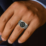 .925 Silver Antique Cross Ring 70895