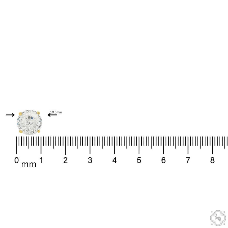 6 CT Portuguese Diamond Earrings  70875 - Image 6