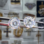 6 CT Portuguese Diamond Earrings  70875 - Image 8