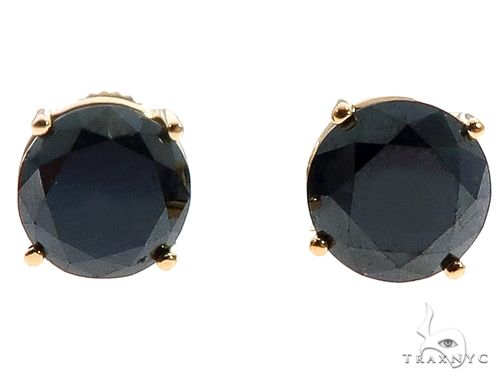 18K Prong Black Diamond Earrings 65073 - Image 1 [FILE:65073_image_01_ac007c25.jpg]