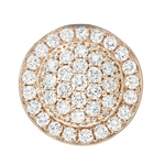 14k Rose Gold Diamond Dome Men's Ring 65085