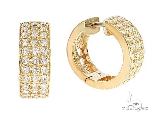 14K Yellow Gold Uniqua Hoops 65132 - Image 3 [FILE:65132_image_03_a23fa8b2.jpg]
