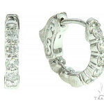 14K White Gold Prong Diamond Small Hoop Earring 65766 - Image 3 [FILE:65766_image_03_05ca9d66.jpg]