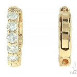 14K Yellow Gold Prong Diamond Small Hoops Earring 65768 - Image 3 [FILE:65768_image_03_083ac140.jpg]