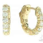 14K Yellow Gold Prong Diamond Small Hoops Earring 65768 - Image 5 [FILE:65768_image_05_43d20170.jpg]