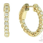 14K Yellow Gold Prong Diamond Small Hoop Earring 65770 - Image 3 [FILE:65770_image_03_dc9afc42.jpg]