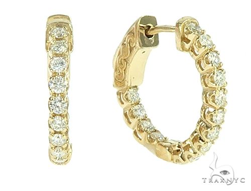 14K Yellow Gold Prong Diamond Small Hoop Earring 65770 - Image 3 [FILE:65770_image_03_dc9afc42.jpg]
