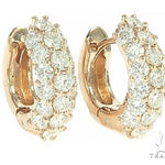 14K Rose Gold Diamond Small Hoop Earring 65772 - Image 2 [FILE:65772_image_02_72ca3b10.jpg]