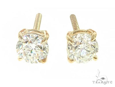 14K Yellow Gold Diamond Stud Earrings 66053 - Image 1 [FILE:66053_image_01_81923f90.jpg]