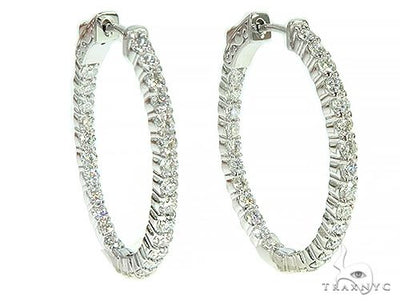 14K White Gold Diamond Hoops Earrings 66134 - Image 1 [FILE:66134_image_01_a841f256.jpg]
