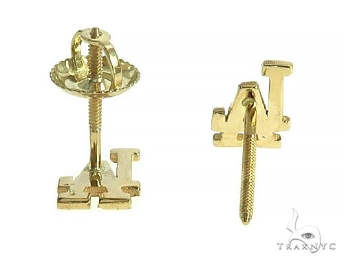 14K LA Dodger Earrings 66165 - Image 4 [FILE:66165_image_04_8f828e19.jpg]