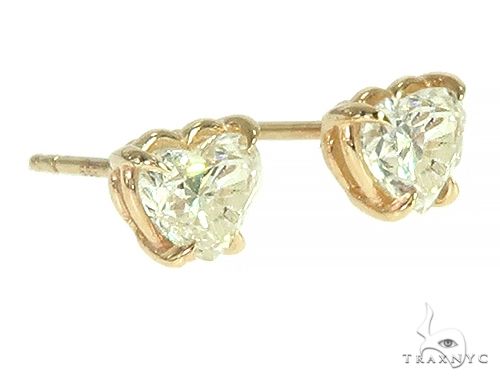 14K Gold Heart Shape Diamond Earrings 66187 - Image 2 [FILE:66187_image_02_7a6e43ec.jpg]