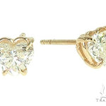 14K Gold Heart Shape Diamond Earrings 66187 - Image 3 [FILE:66187_image_03_1742f0d5.jpg]