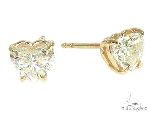 14K Gold Heart Shape Diamond Earrings 66187 - Image 3 [FILE:66187_image_03_1742f0d5.jpg]