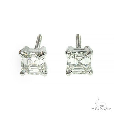 18K Gold Asscher Cut Diamond Earrings 66607 - Image 1 [FILE:66607_image_01_9e2a000c.jpg]