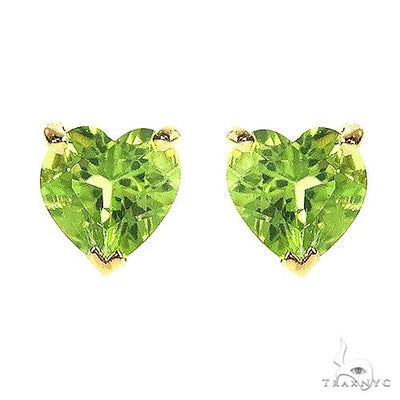 14K Gold Heart Shape Peridot Earrings 66734 - Image 1 [FILE:66734_image_01_99aebd4d.jpg]