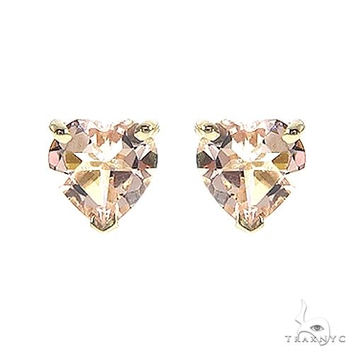 14K Gold Heart Shape Morganite Earrings 66739 - Image 1 [FILE:66739_image_01_9678e2bc.jpg]