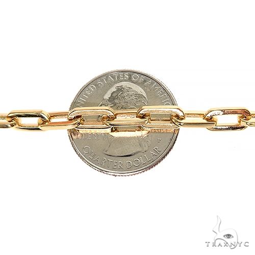 18K Gold Anchor Cable Link Bracelet 8 Inches 5mm   67401 - Image 3