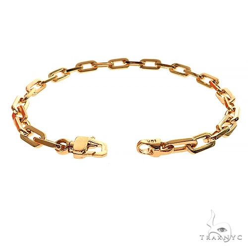18K Gold Anchor Cable Link Bracelet 8 Inches 5mm   67401 - Image 5