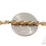 Hollow Rope Link Bracelet 10K Yellow Gold 8 Inches 4.7mm   67438 - Image 2