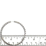 25 Pointer Hoop Diamond Earrings 67643 - Image 5