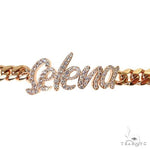 Custom Made Miami Cuban Diamond Name Bracelet 67679 - Image 2